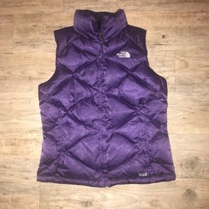 The north face purple vest
